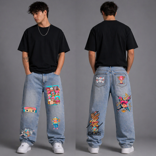 Chopper Jeans con stampa