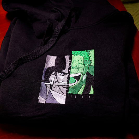 Zoro felpa/tshirt con ricamo