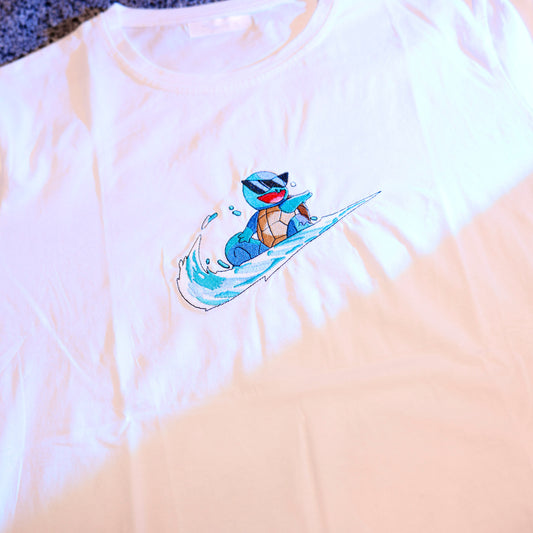 Squirtle felpa/tshirt con ricamo