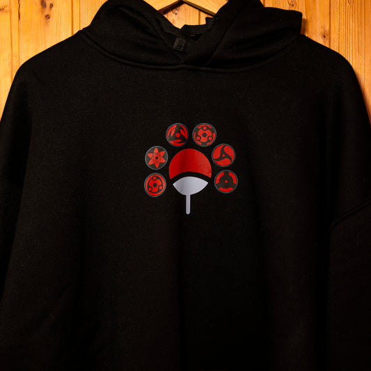 Sharingan felpa/tshirt con Stampa fronte/retro