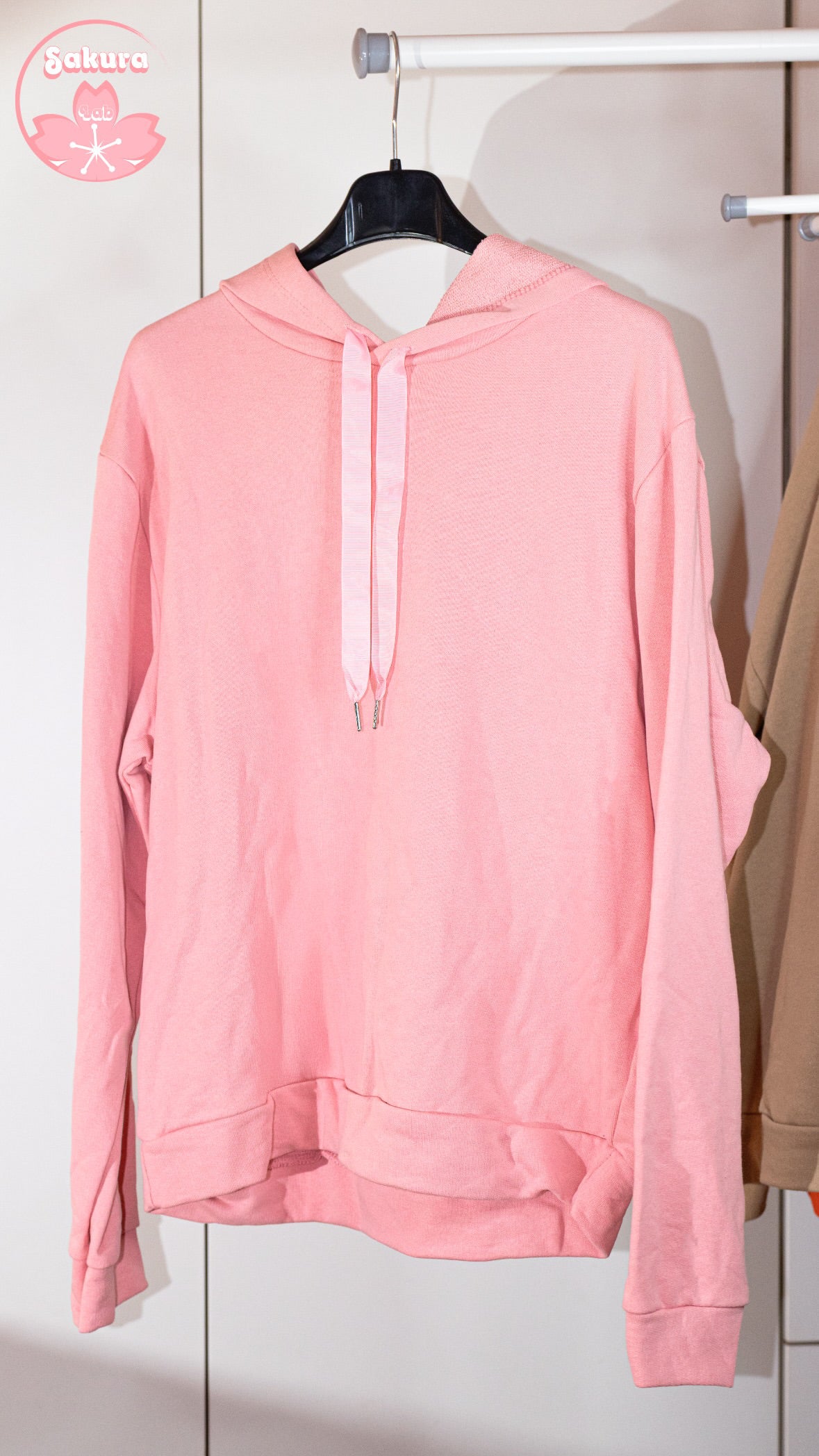 Felpa Rosa - Cordino Fiocco - tg unica M - XL