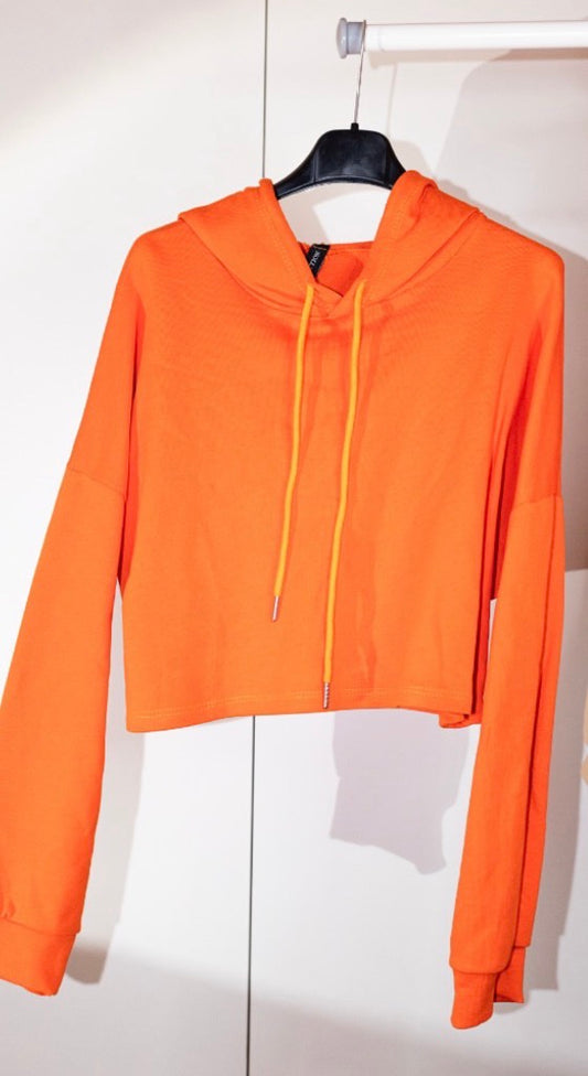 Felpa garzata Crop - taglia unica S-L