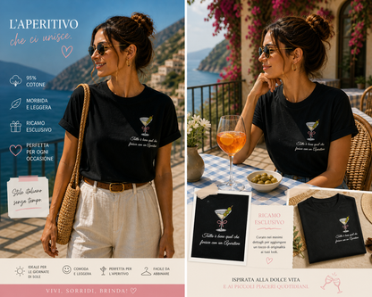 Martini felpa/tshirt con ricamo