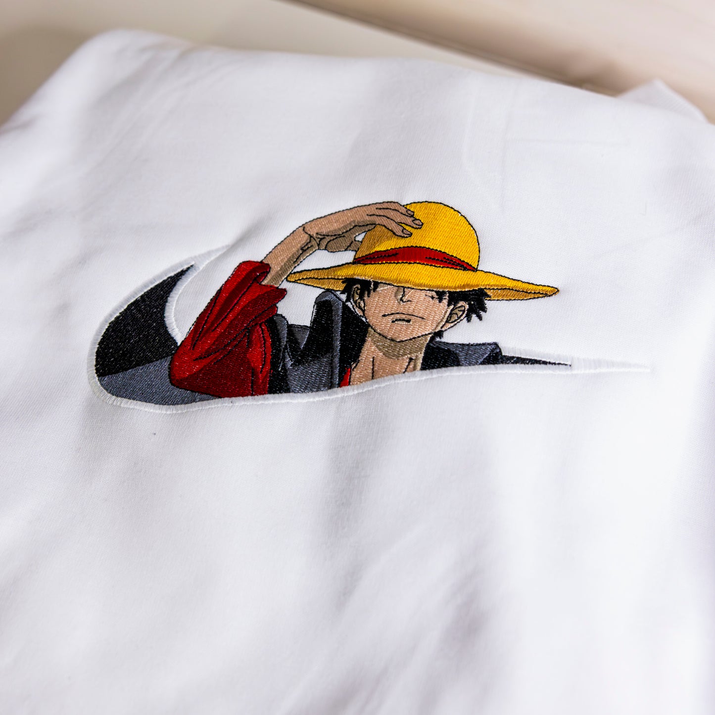 Luffy Gear 5 Custom Embroidery Sweatshirt/T-Shirt