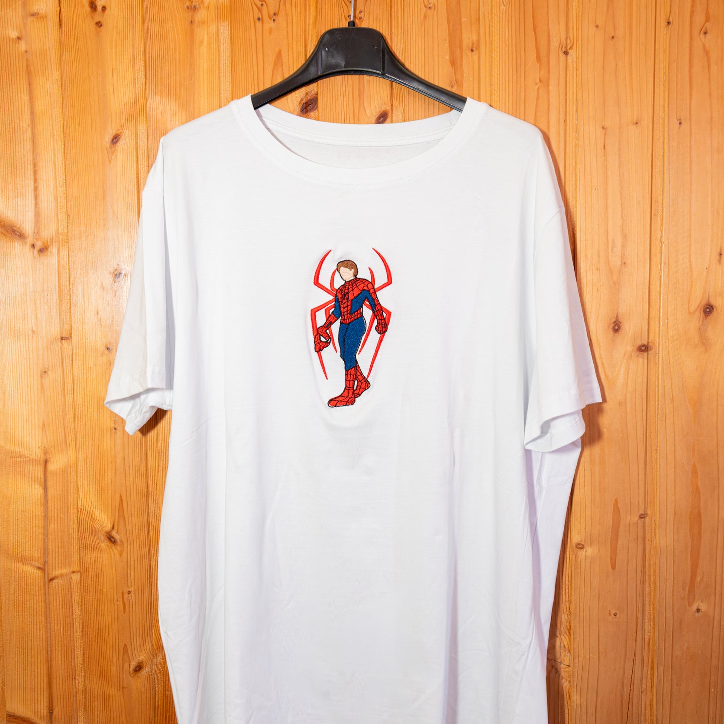 Spiderman felpa/tshirt con ricamo fronte/retro (versione 1)