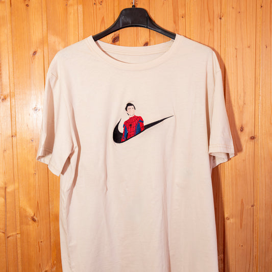 Spiderman felpa/tshirt con ricamo fronte/retro (versione 2)