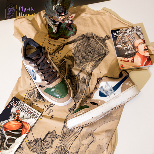 Scarpe a tema Attack on Titan