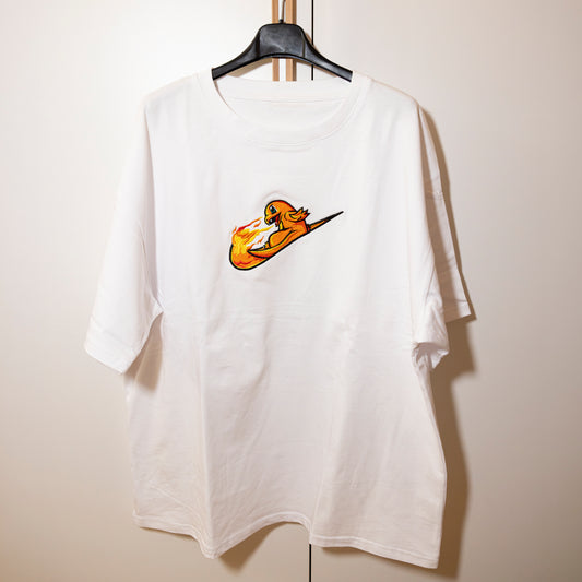 Charmander swoosh felpa/tshirt con ricamo