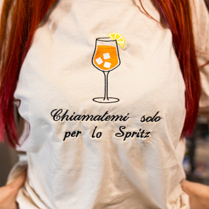 Spritz felpa/tshirt con ricamo