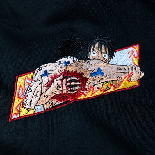 Ace & Luffy Embroidery Sweatshirt/T-Shirt