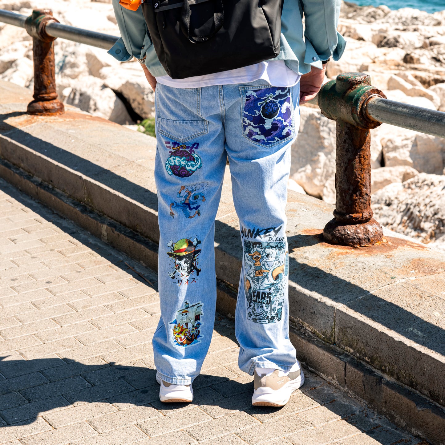 Luffy Jeans con stampa