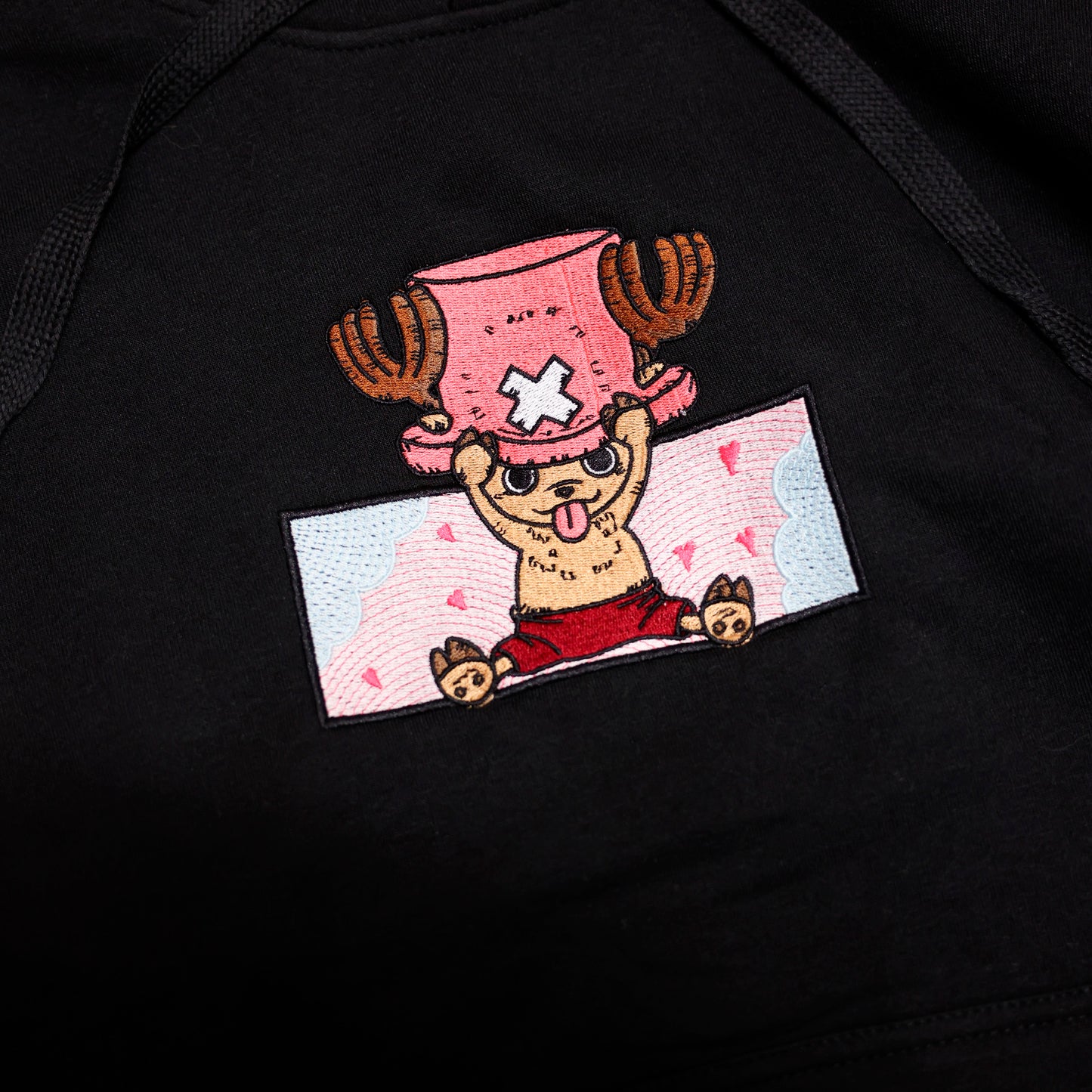 Chopper felpa/tshirt con ricamo