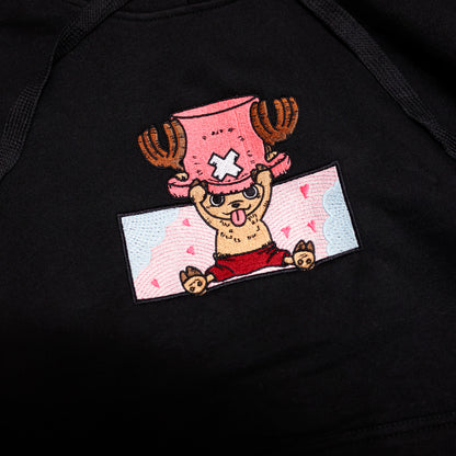 Chopper felpa/tshirt con ricamo
