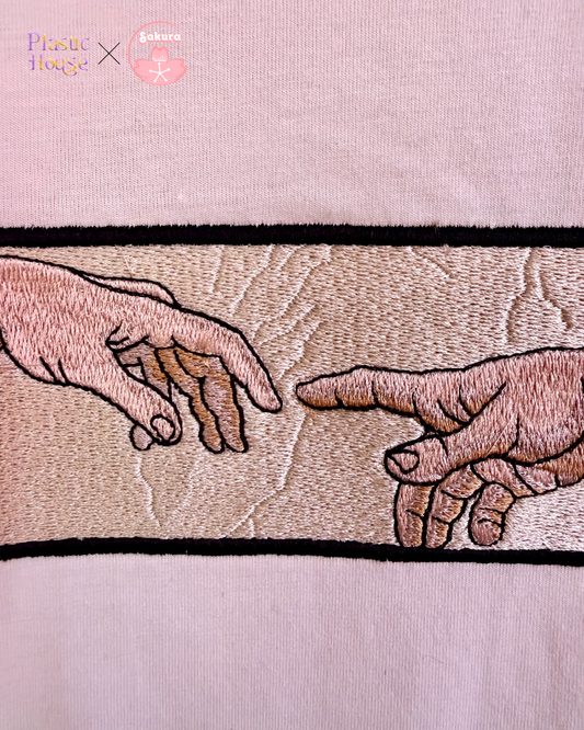 LA MANO DI.. tshirt/felpa con ricamo