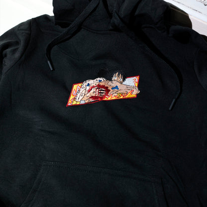 Ace e Luffy felpa/tshirt con ricamo