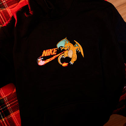 Charizard felpa/tshirt con ricamo