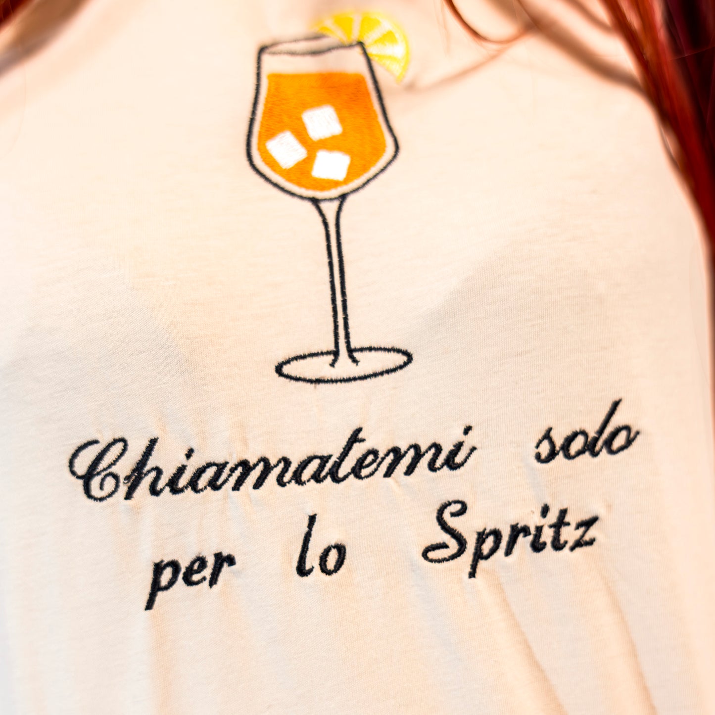 Spritz felpa/tshirt con ricamo