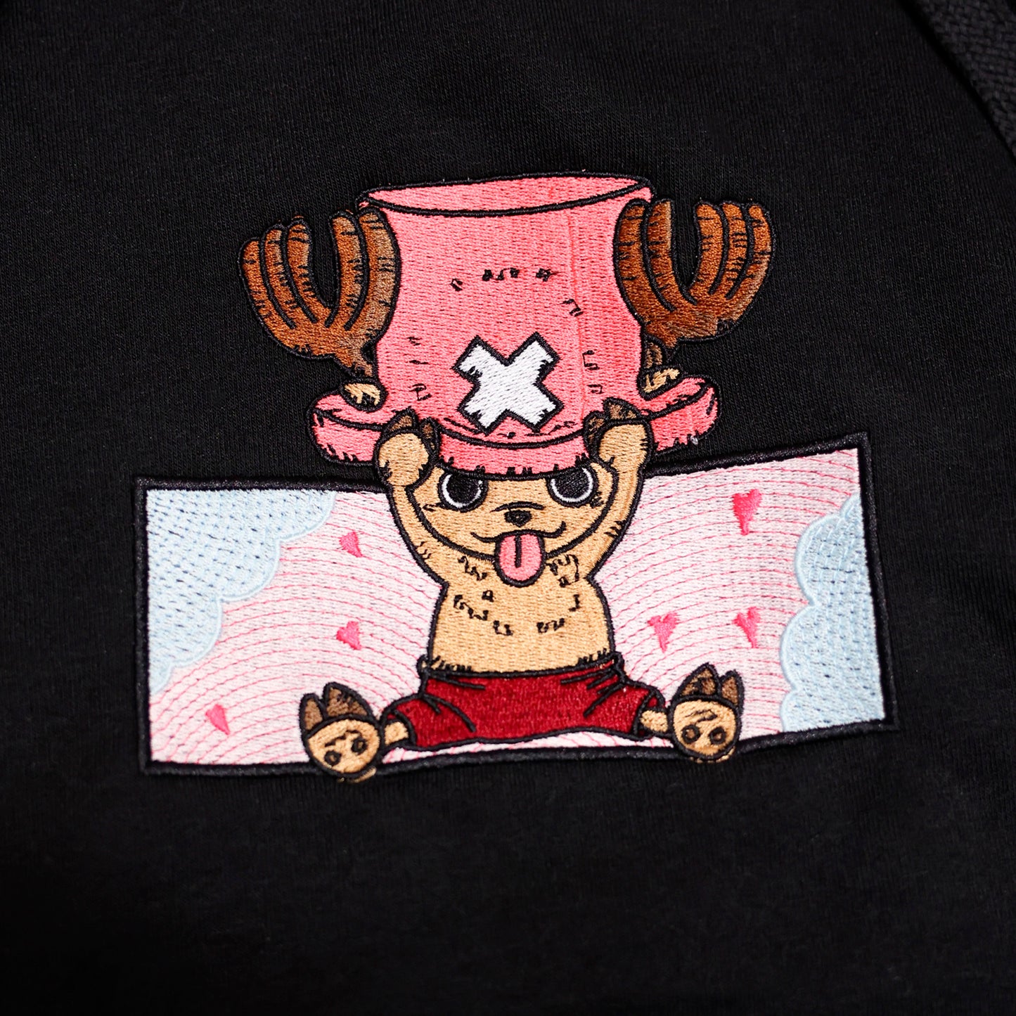 Chopper felpa/tshirt con ricamo