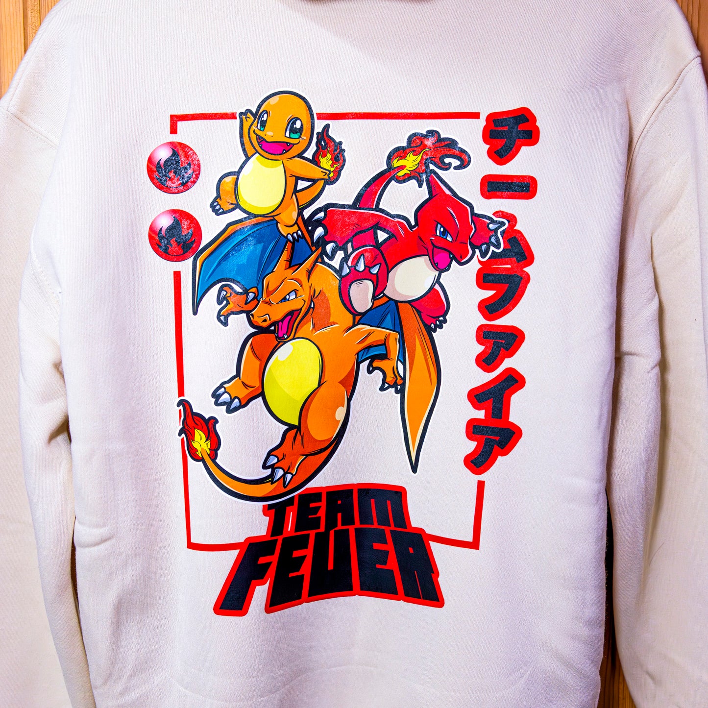 Charmander felpa/tshirt con Stampa fronte/retro