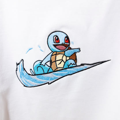 Swoosh Squirtle felpa/tshirt con ricamo