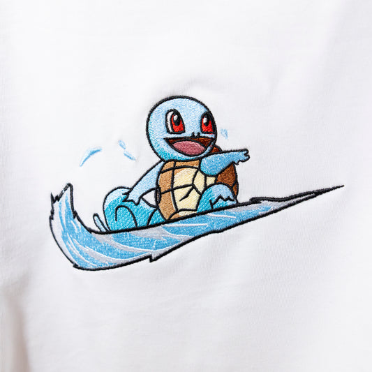 Swoosh Squirtle felpa/tshirt con ricamo