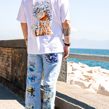 Luffy Jeans con stampa
