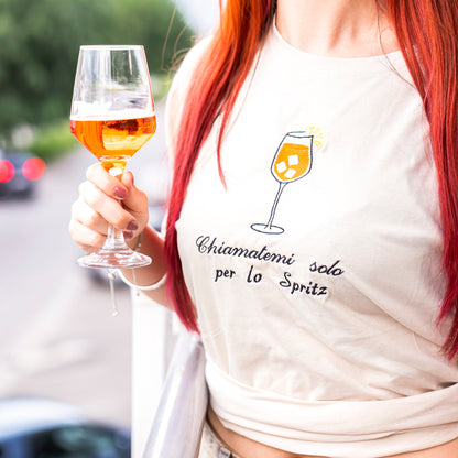 Spritz felpa/tshirt con ricamo