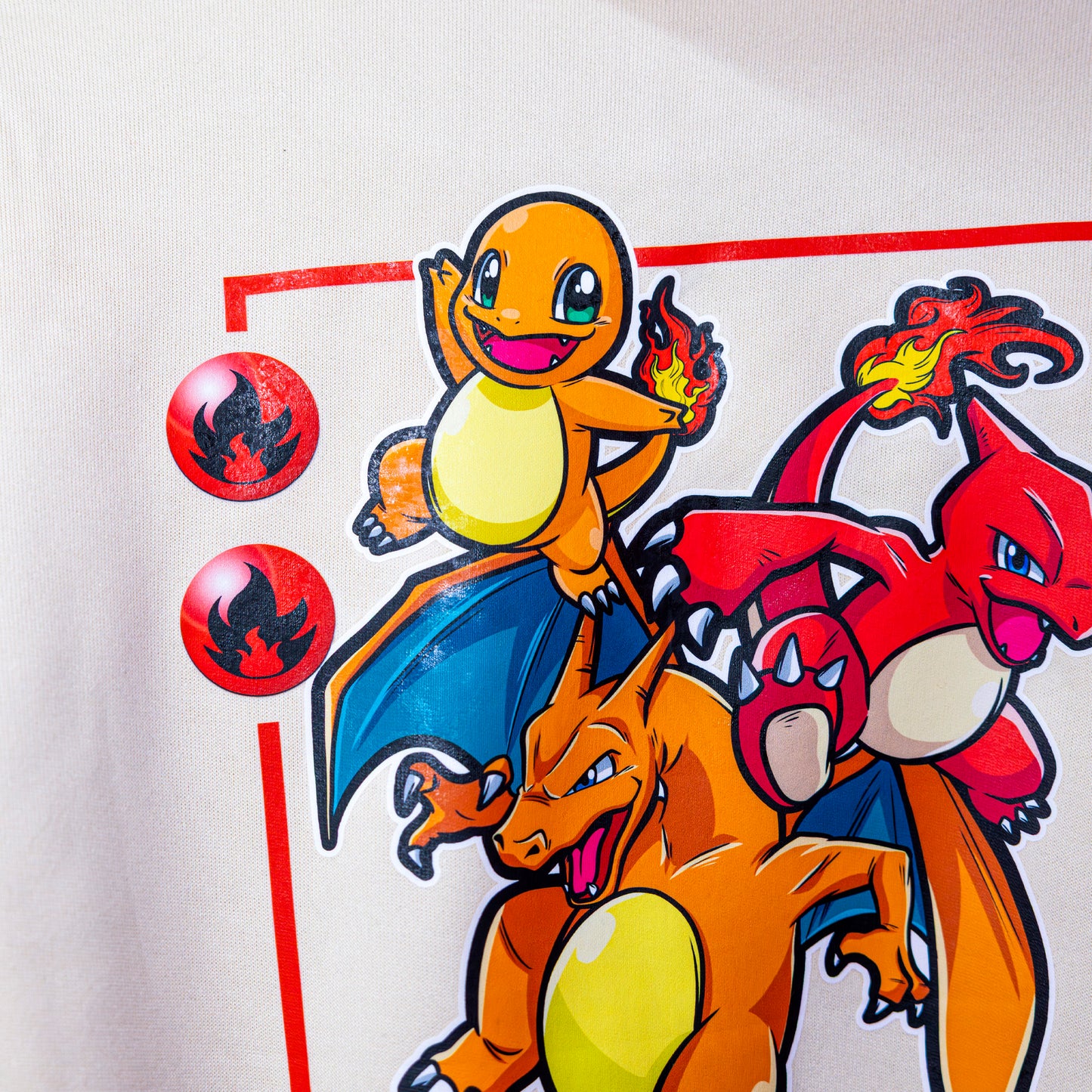 Charmander felpa/tshirt con Stampa fronte/retro