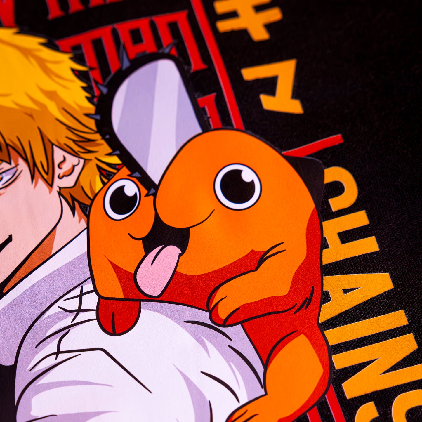 Chainsaw Man felpa/tshirt con Stampa fronte/retro