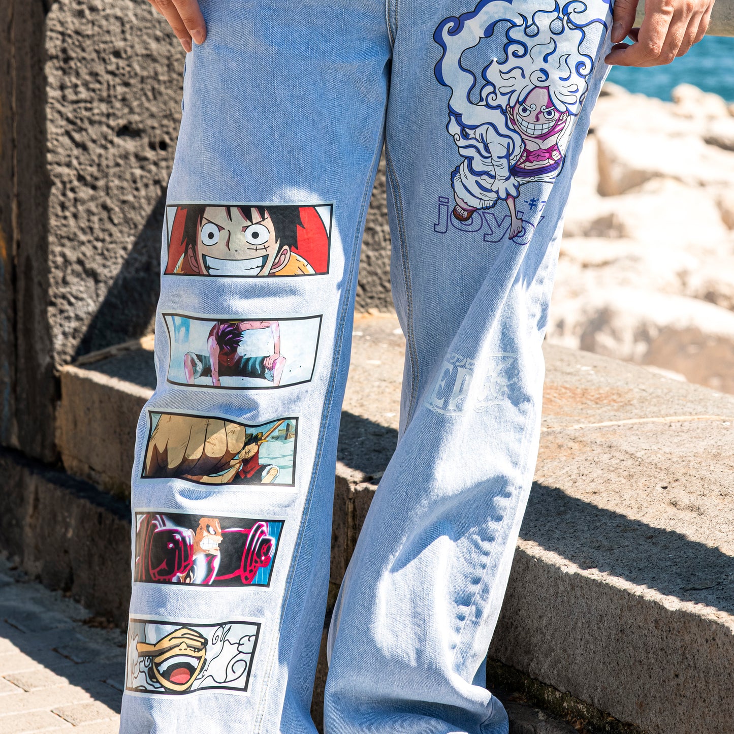Luffy Jeans con stampa