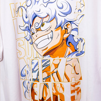 Luffy Gear 5 Custom Embroidery Sweatshirt/T-Shirt