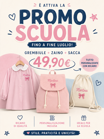 Grembiule a quadretti rosa