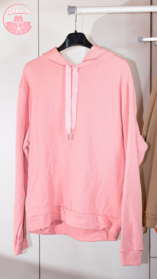 Felpa Rosa - Cordino Fiocco - tg unica M - XL