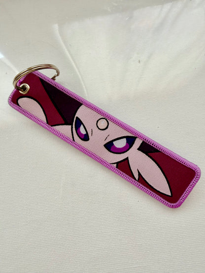 Espeon portachiavi ricamato