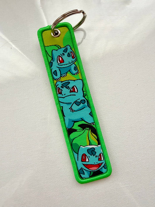 Bulbasaur portachiavi ricamato
