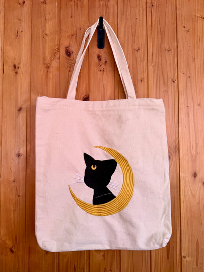 Sailor Moon tote bag con ricamo fronte retro