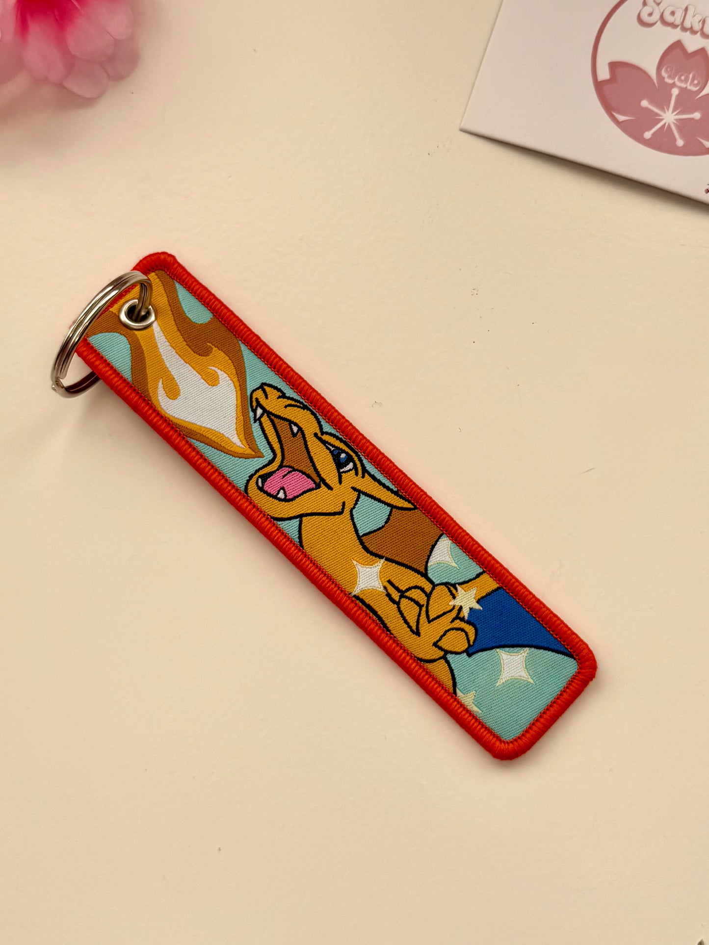 Portachiavi ricamato Charizard (1)