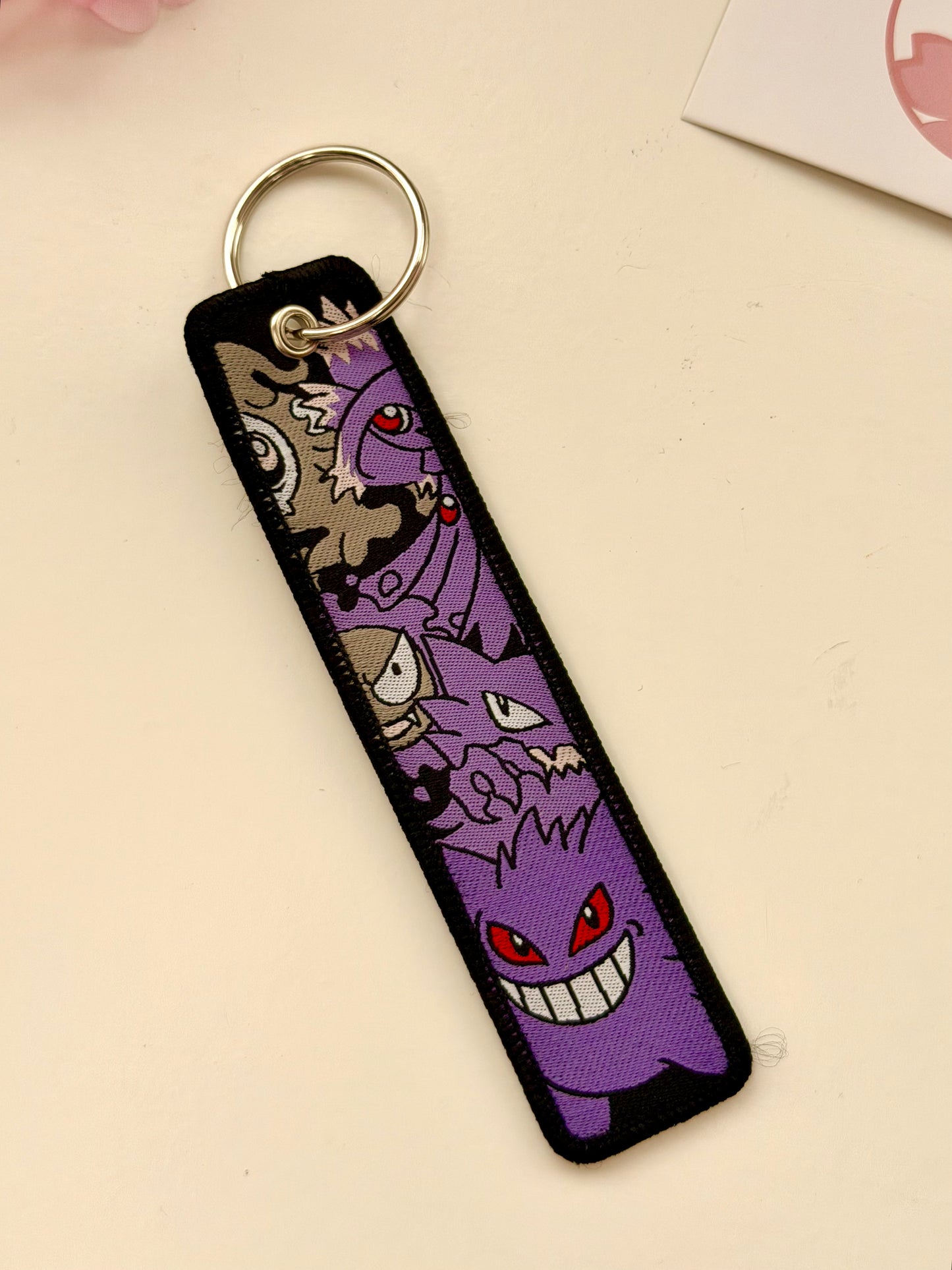 Portachiavi ricamato Gengar