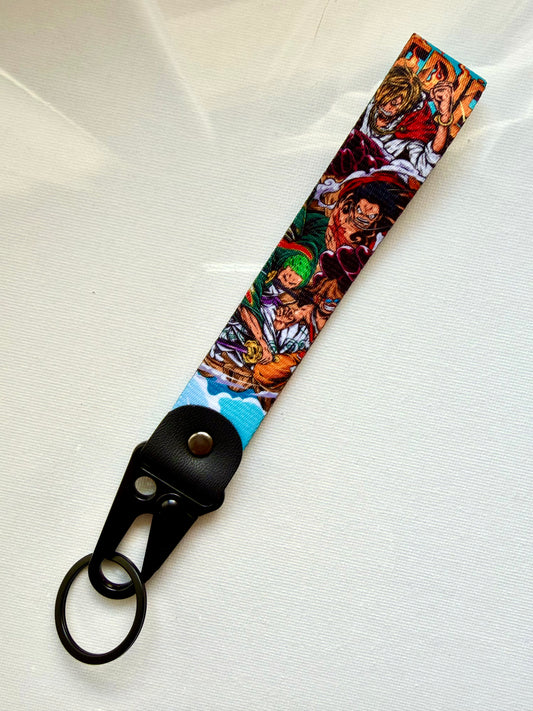 One Piece Portachiavi ricamato