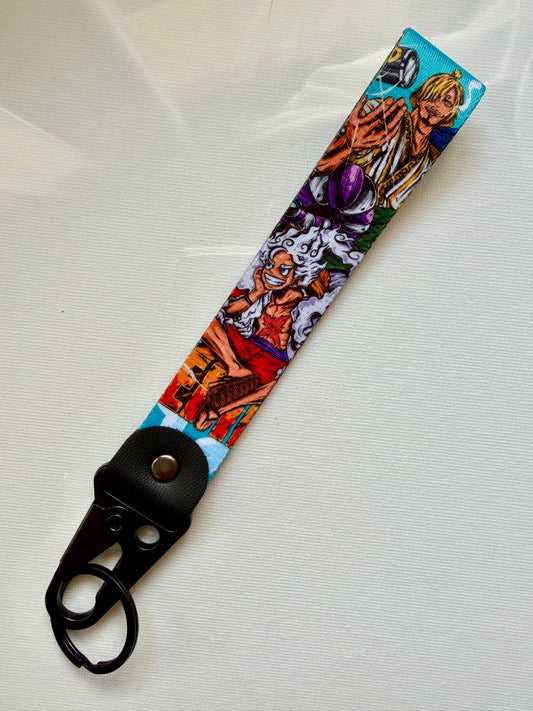 One Piece Portachiavi ricamato