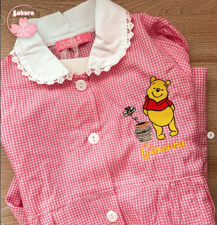 Grembiuli a quadretti rosa