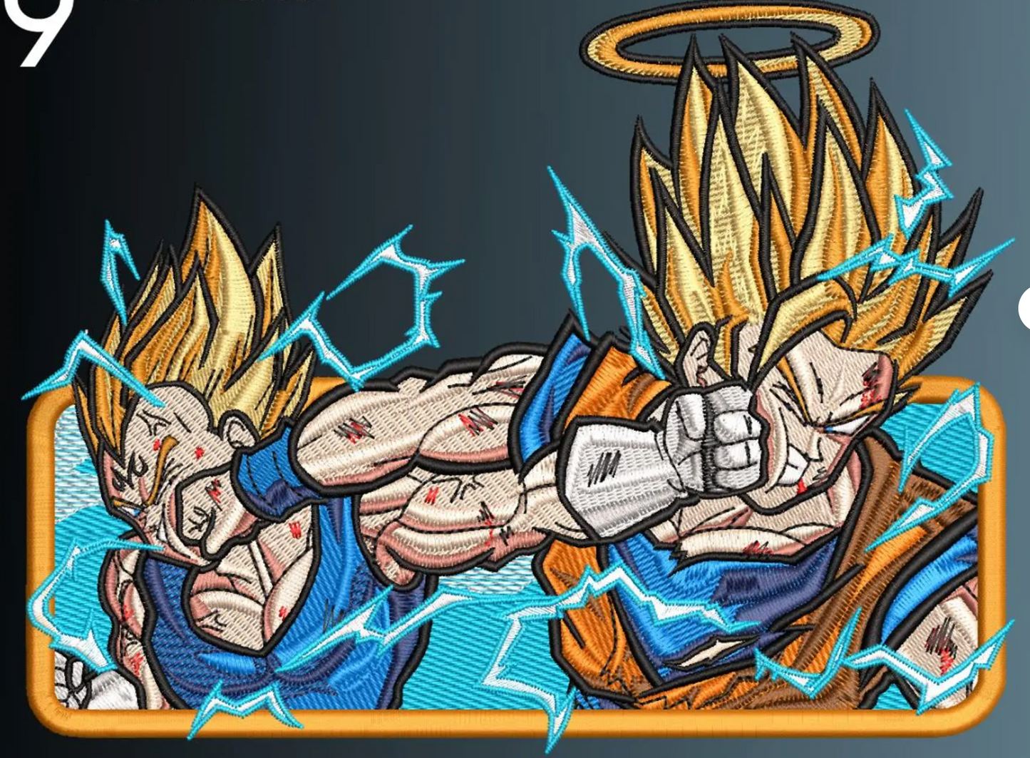 Vegeta e Goku felpa/tshirt con ricamo