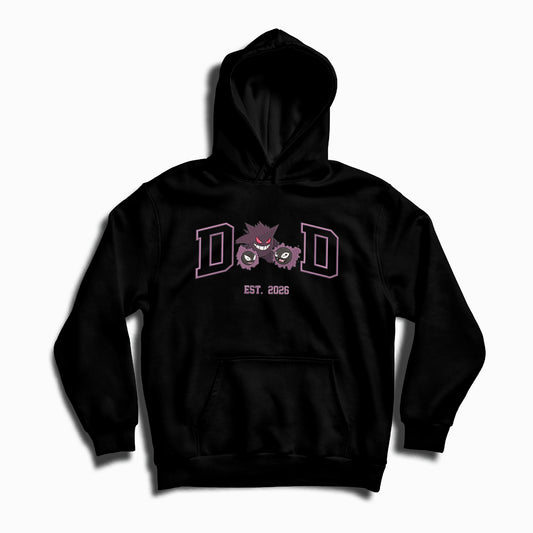 DAD Gengar felpa/tshirt con ricamo