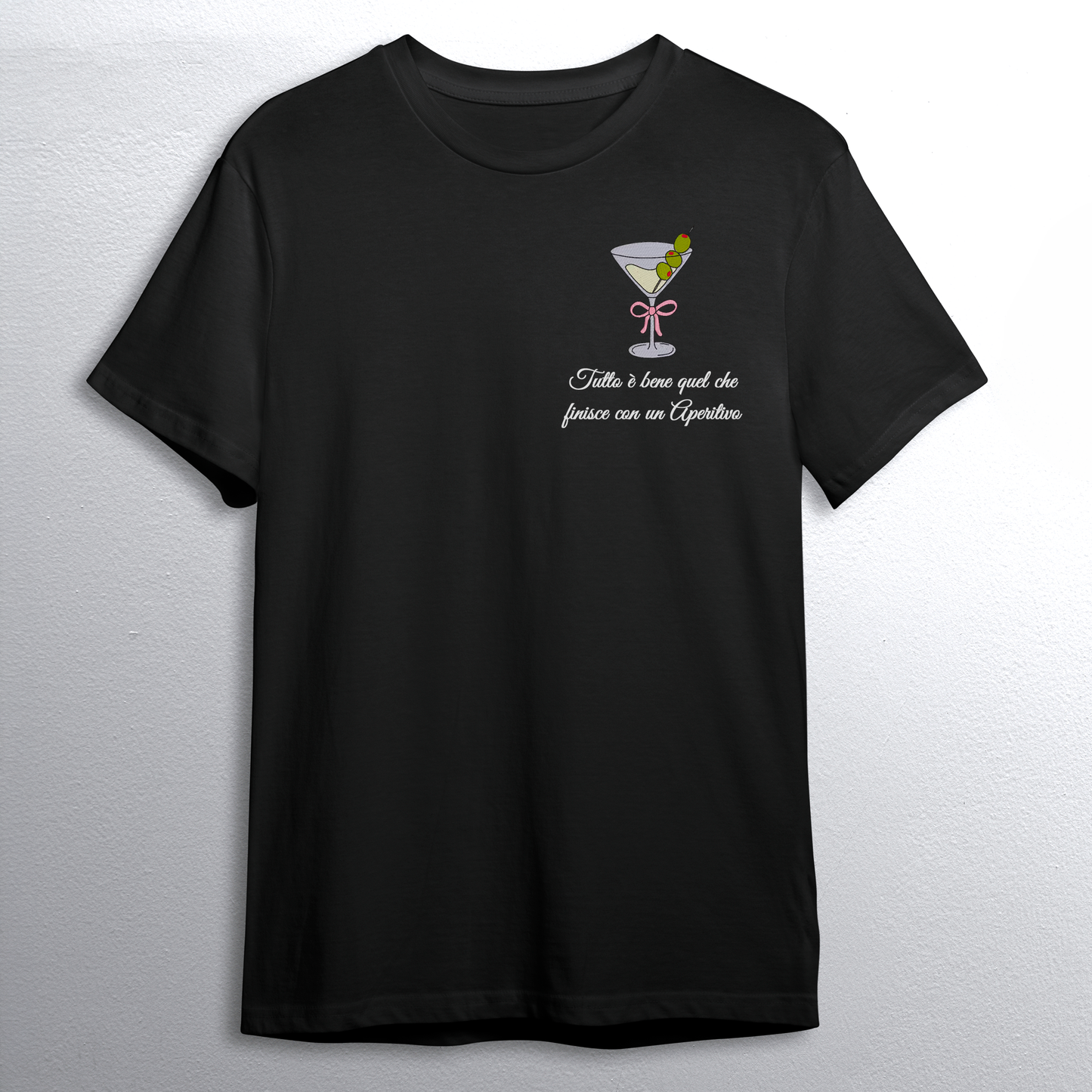 Martini felpa/tshirt con ricamo