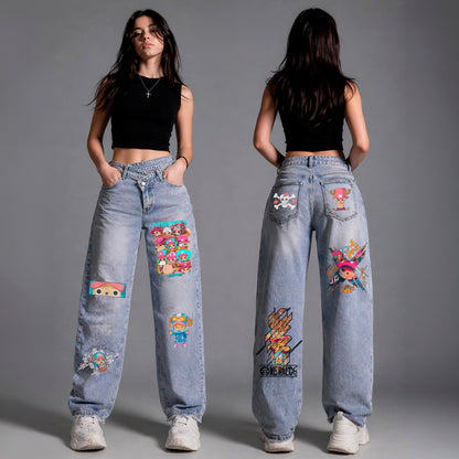 Chopper Jeans con stampa