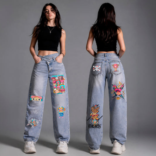 Chopper Jeans con stampa
