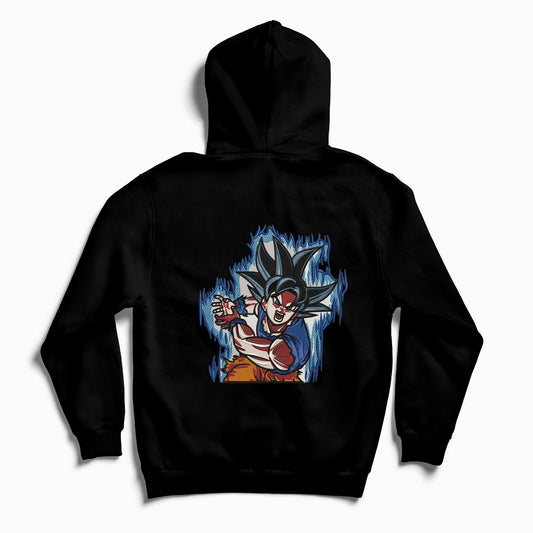Goku felpa/tshirt con ricamo fronte-retro (versione 1)