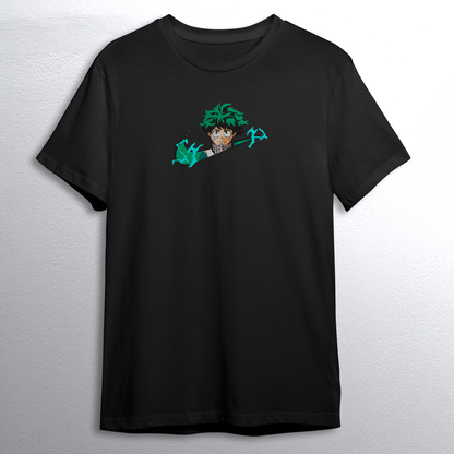 Swoosh Deku felpa/tshirt con ricamo (My Hero Academia)
