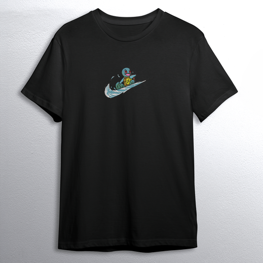 Swoosh Squirtle felpa/tshirt con ricamo